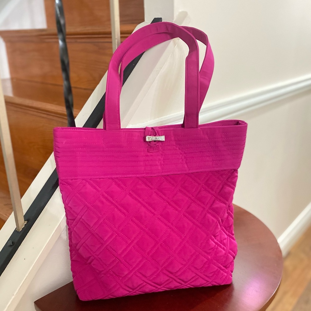 Vera Bradley Classic Quilted Fuschia Tote